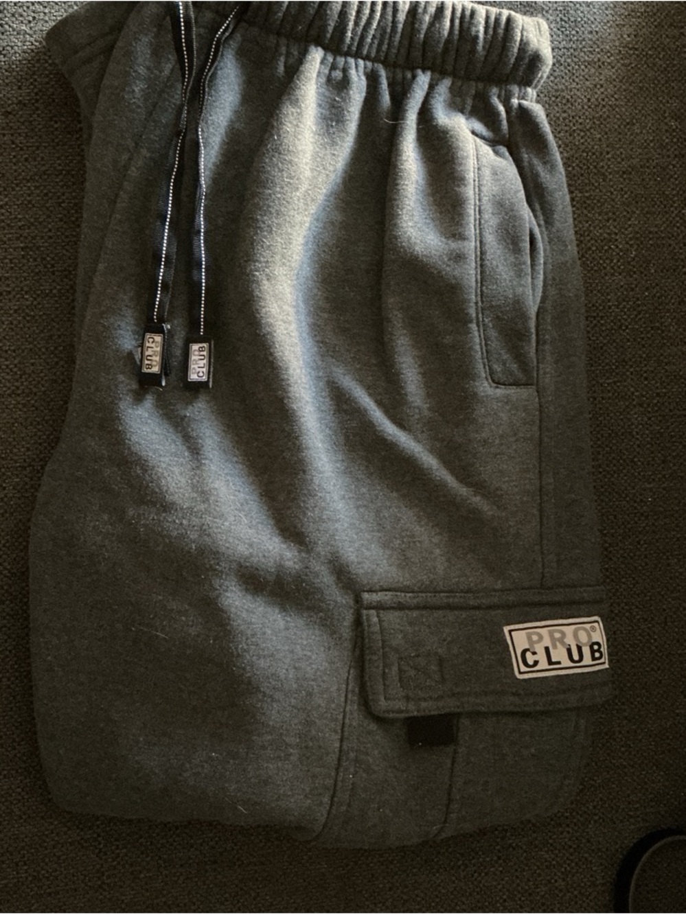 Pro Club Women's Gray Cargo Sweatpants